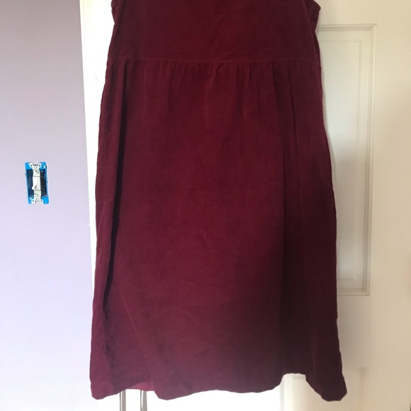 Y2K Maroon corduroy jumper dress - Picture 5 of 5